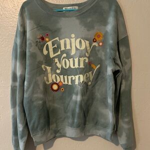 Wound Up Green Tie-Dye Sweater